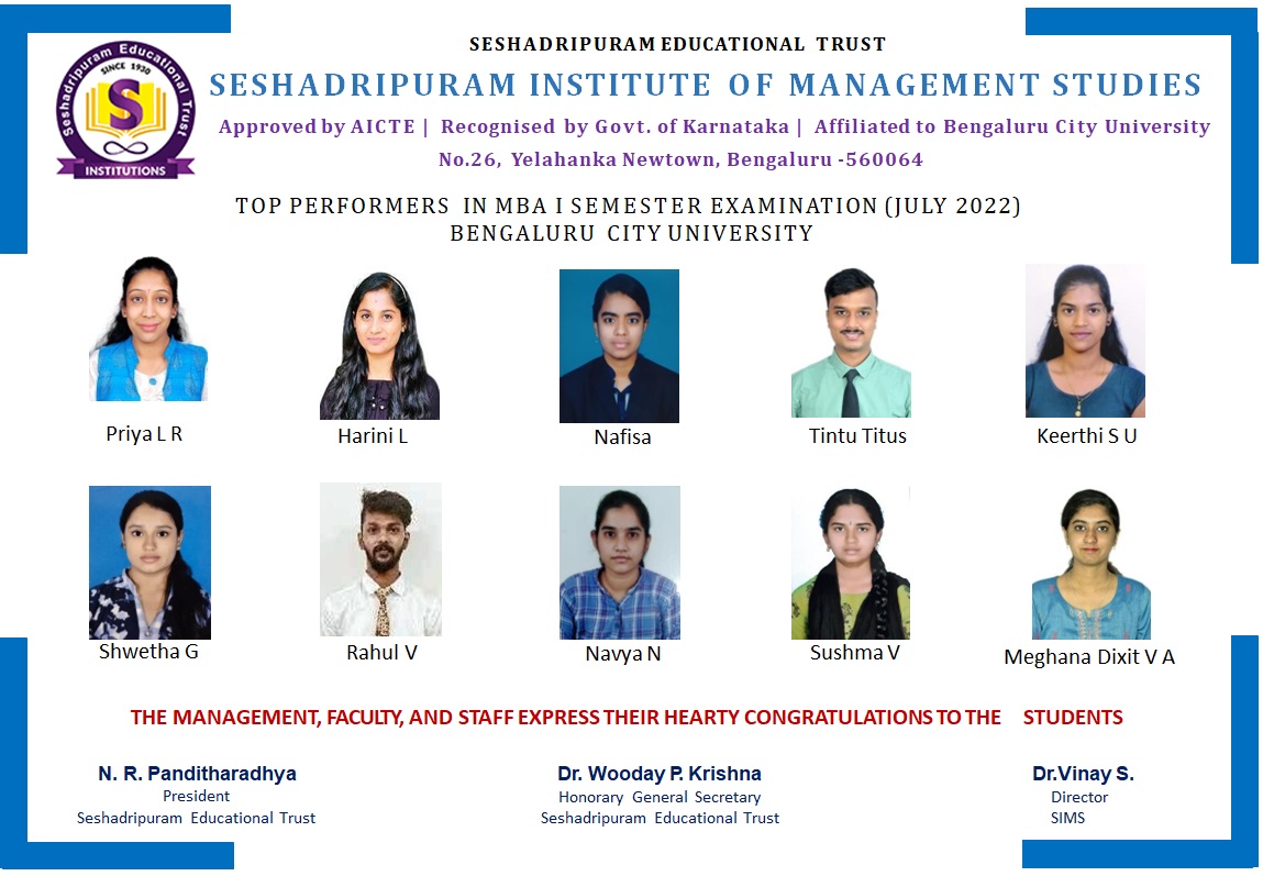 College Toppers in MBA